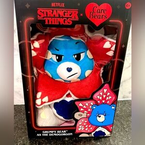 Care Bears x Stranger Things Grumpy Bear as the Demogorgon Plush NEW IN BOX